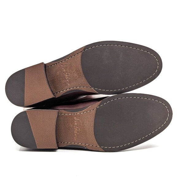 Sam Edelman Women Mikala Riding Brown Leather Croc Back Print Boots sz 7.5 - Picture 9 of 9